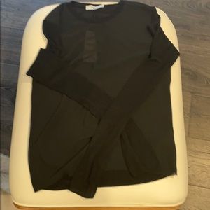 Zara knit and chiffon long sleeve sz M. NWT